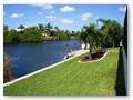 A view into the canal to the west. Here you start your boat tours...